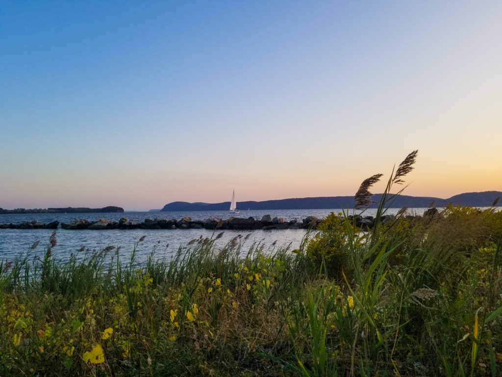 Sunset along the Hudson River