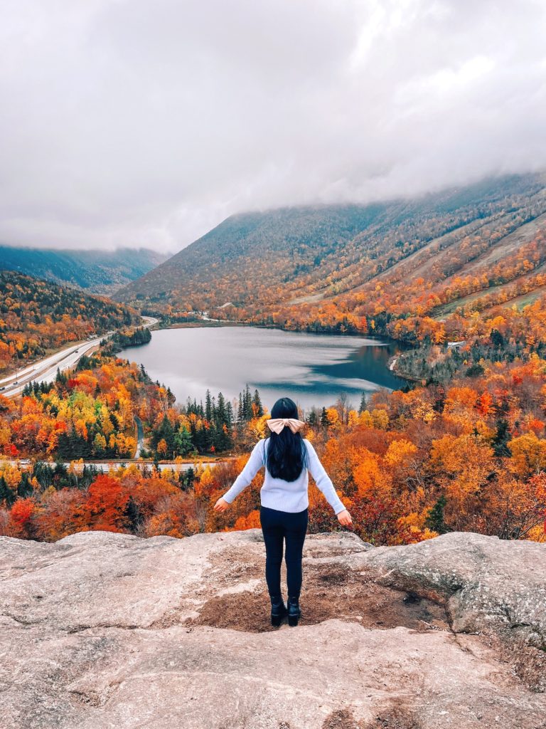 artists bluff hike franconia new hampshire